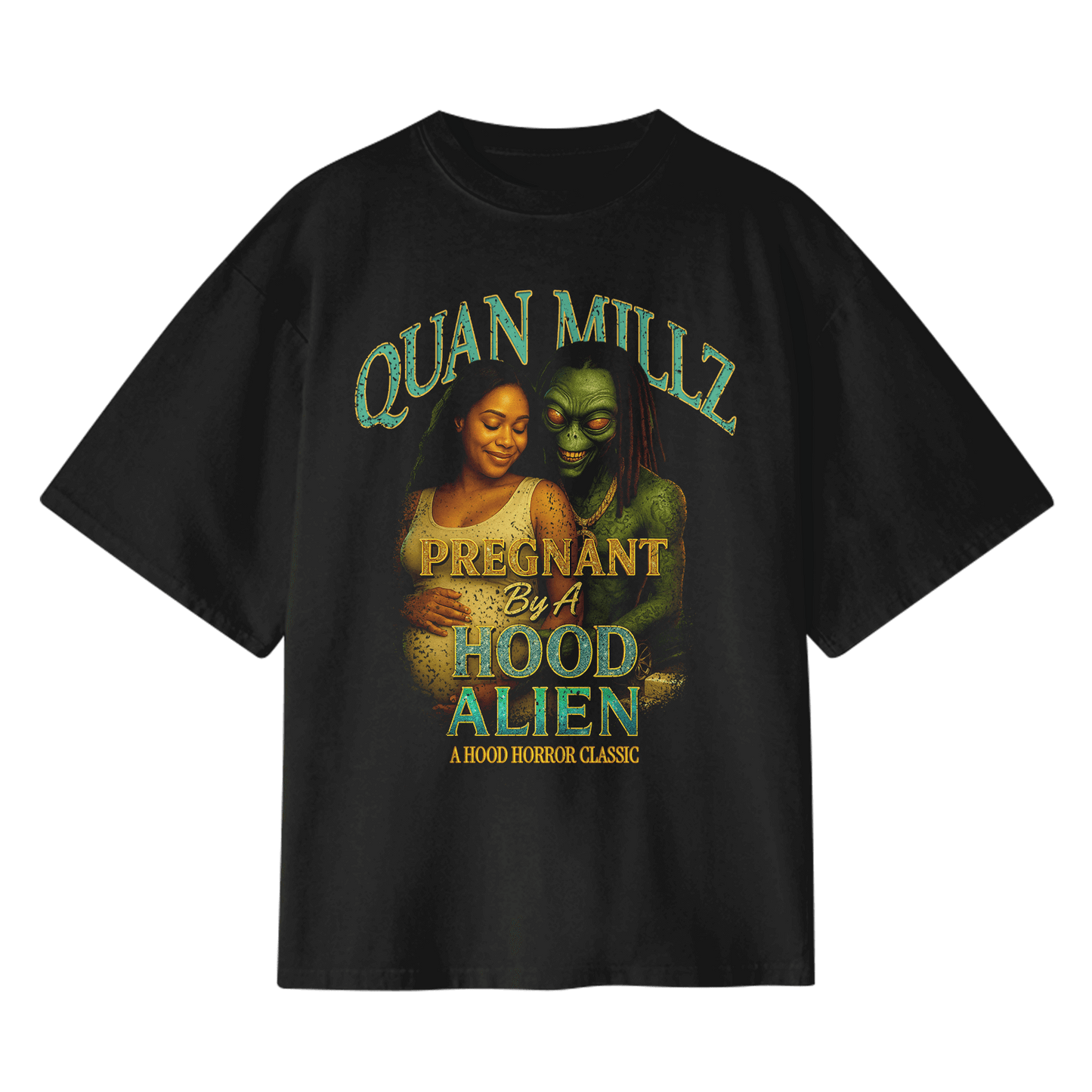 Hood Alien Tee by Quan Millz