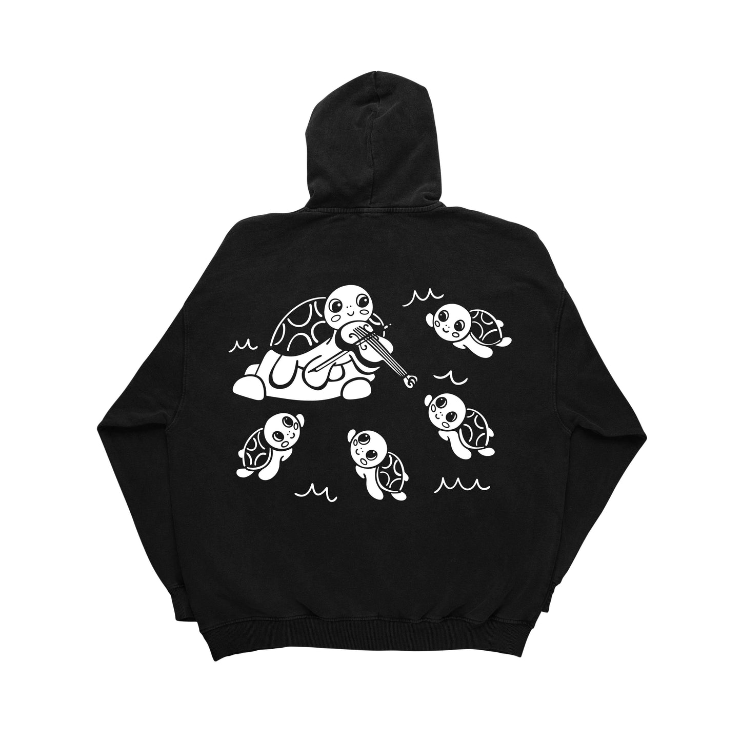 Violin Turtle Hoodie by Clejan